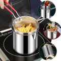 Double Layer Stainless Steel Deep Frying Pot. 