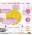 Silicone Dish Washing Kitchen Hand Gloves 1 pairs (2 pcs). 