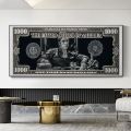 Classic Movie, Scarface Tony Montana Dollar Wall Art, HD Canvas Print Poster, Home, Living Room, Room Decor Painting. 
