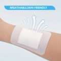 50pcs Large Size Hypoallergenic Non-woven Medical Adhesive Wound Dressing Band Aid Bandage Large Wound First Aid 6*7cm.