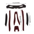 21Pcs/Set Bicycle Motorcycle Sport Sponge Helmet Inner Padding Foam Pads Kits Lining Protection Tool.