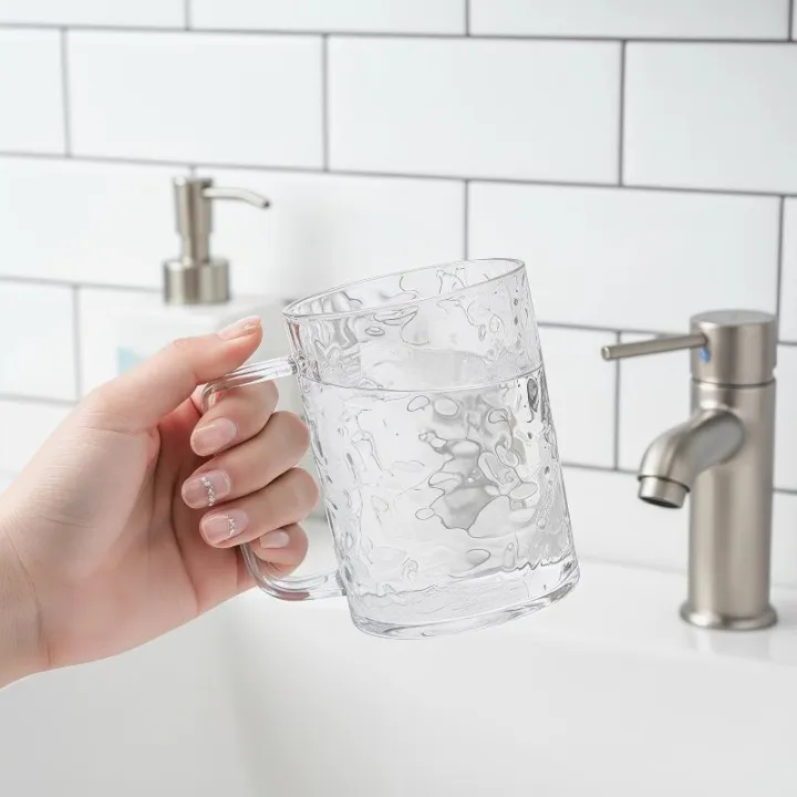 Transparent%20Plastic%20Toothbrush%20Cup%20with%20Handle%20Multipurpose%20Holder%20For%20Mouthwash%20and%20Teeth%20Cleaning%20Tools%20-%20Image%202