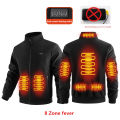 New Winter Fashion Versatile Polar Fleece Thick Heating Warm Jacket For Both Men Women 8-Zone Intelligent Heating Electric Coat.