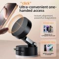 Foldable Mobile Phone Holder Vacuum Suction Cup Holder Magnetic Car Phone Holder for iPhone / Android. 