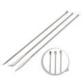 3PCS Stainless Steel Lab Spoon Spatula For Lab Powder Measuring Sampling Spoon Mixing Spatula Scoop Tools. 