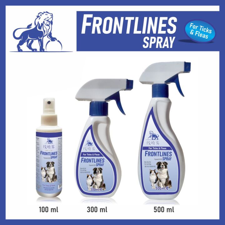 Frontlines spray for fleas and ticks in cat and dogs 100ml