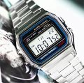 Stainless steel band luxury waterproof electronics digital sports watch. 