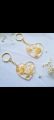 Resin Heart key chain with mini initial Customized. 