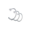 3Pcs 20G Fake Nose Rings for Women Men, 316L Stainless Steel Clip On Nose Ring Non Piercing Nose Piercing Jewelry Faux Nose Stud. 