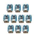 1/5/10 pcs Micro USB 5V 1A 2A Boost Converter Step-Up Power Module Mobile Power Bank Accessories With Protection LED Indicator. 