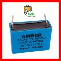 2.5uf Amber Capacitor For fans & Motors. 