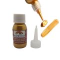 Glow Hill Golden Metallic Acrylic Paint - Permanent Waterproof Paint 60ml and 120ml. 