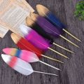 1 Pieces Stationery Cute Feather Ballpoint Pen Pretty Personality Styling. 