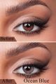 Bella Ocean Blue Contact Lens, Available Plain & Power 0.00 To -6. 00 With Free Lens Kit. 