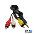 RCA cable AV cable TV input cable 1 out 3 length 1.2m. tv audio satellite box OneBox/Samart/PSI/Android box TV parts. 