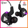 Original QKZ AK6 HiFi Wired EarphoneRace Sport Headphone Bass Stereo Noise Reduction Headset MusicEarbuds In Ear With Mic.