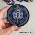 8.5CM TASK FORCE 141 Badges Fabric Appliques Embroidery Patches Hook And Loop,Tactical Backpack Emblem Armband Clothes Stickers. 