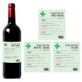 6Pcs Prescription Style Wine Labels Stickers,Christmas Funny Novelty Bottle Labels,Vinyl Sticker, For Birthday Anniversary. 