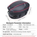 Motorcycle Tail Bag Black Motorbike Waterproof Tail Travel Rider Luggage Rear Back Seat Bag Large Capacity Saddle Bag.