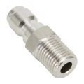 Pressure Washer Connector Coupling Quick Release Adapter 1/4" Male Fitting Connection Car Washing Garden Joints. 