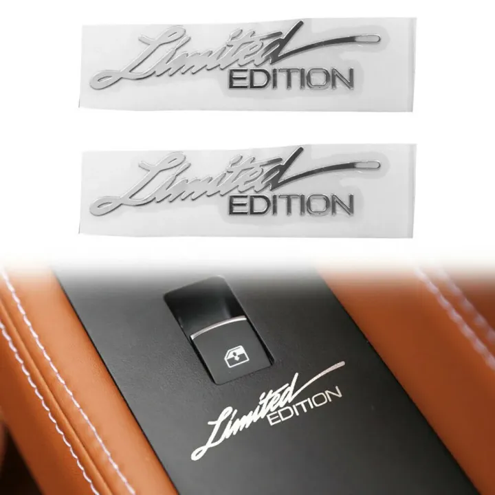 2pcs%203D%20Metal%20Limited%20Edition%20Logo%20Car%20Side%20Fender%20Rear%20Trunk%20Emblem%20Badge%20Metal%20Sticker%20Decals%20Car%20Decoration%20Accessories%20-%20Image%203