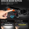 Induction Headlamp XPG+COB LED Head Lamp with Built-in Battery Flashlight Multi-function USB Rechargeable 6 Modes Head Torch. 