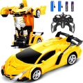 Remote Control Transform Car Robot Toy for Boys Rechargeable 2in1 Cars. 