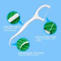 Pack of ( 60pcs ) Dental Floss Toothpick - Oral Cavity Teeth Cleaning - Debris Toothpick Line Interdental Brush – Best teeth sticks - tooth gap cleaner disposable. 