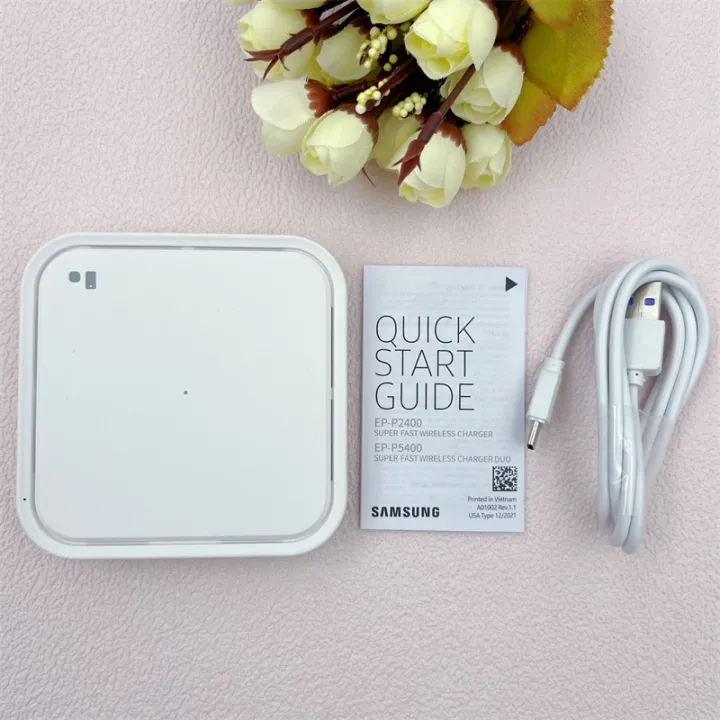 SAMSUNG%2022.5w%20Fast%20Charge%20Wireless%20Charger%20Pad%20EP-P2400%20For%20Galaxy%20S25%20S24%20S23%20FE%20Note20%20Ultra%20Z%20Flip%20Fold%207%206%205%204%203%202%20Iphone%2017%20-%20Image%203