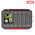 Fishing Tackle Box 14 Compartments Fishing Accessories Lure Hook Storage Case Double Sided Fishing Tool Organizer Boxes. 