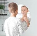 Adhesive Mirror Sticker For wall On Tiles Bathroom, Bedroom living room Basin Mirror,Bathroom Wall Mirror Stickers Unbreakable Plastic Wall Mirror. 