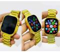 G9 Ultra Pro Gold Smart Watch with 2 Straps Men Ultra Series 9 NFC Bluetooth Call Watch for IOS&Android Phone.