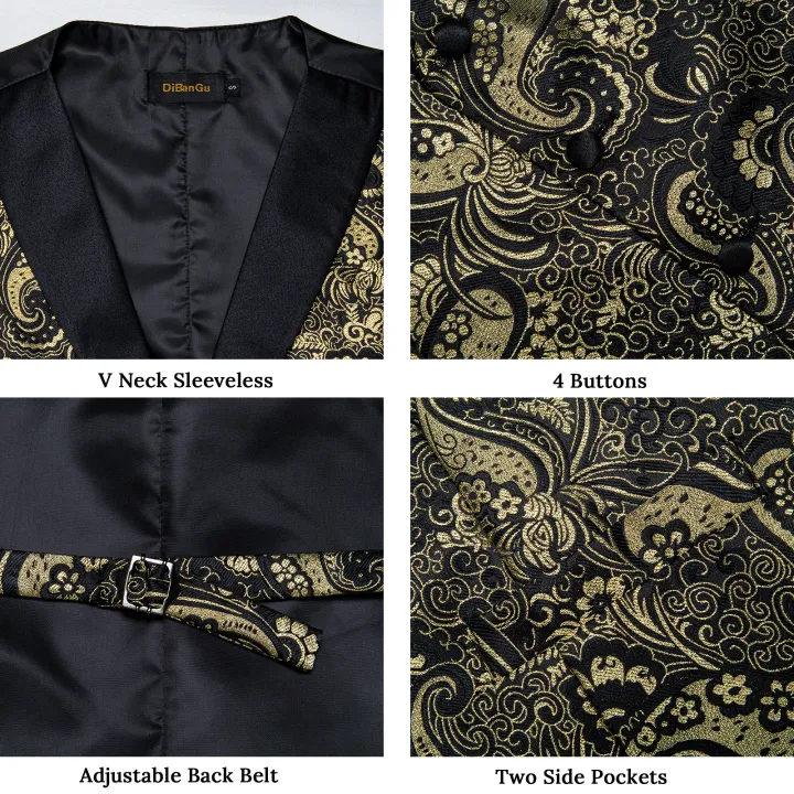Men's%20Paisley%20%20Suit%20Vest%20with%20Macthing%20Golden%20Paisley%20Neck%20Tie%20Handkerchief%20Cufflinks%20Wedding%20Prom%20Tuxedo%20Waistcoat%20-%20Image%205