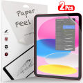 2Pcs Paper Feel Like Screen Protector for iPad 11th Generation 10th 9th 8th 7th 6th 5th 4th 3th 2th 11 A16 Film No Glass.