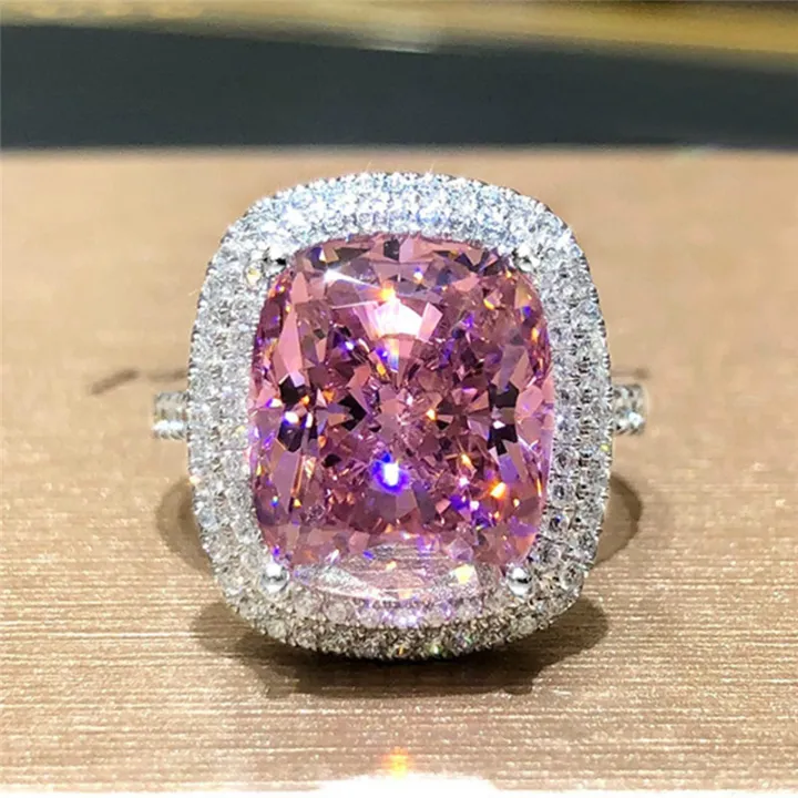 Huitan%20Personality%20Big%20Pink%20Cubic%20Zirconia%20Wedding%20Rings%20for%20Women%20Romantic%20Bridal%20Marriage%20Ceremony%20Party%20Rings%20Fashion%20Jewelry%20-%20Image%203