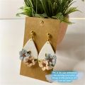 1 Piece of Flower Press Silicone Mold Polymer Clay micro Cutter Flower Rose Earring Pendant Production Polymer Clay Process Prod. 