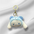 Ys228 cute soft plush head keychain hanging bag lovely chic design ready to ship. 