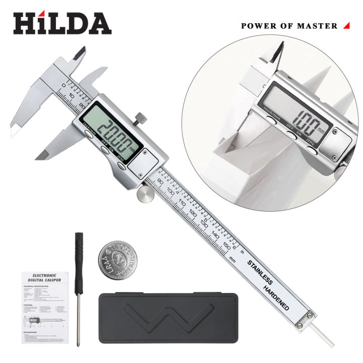 HILDA 150mm Digital Pachometer Metal Caliper Professional Vernier ...
