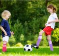 28cm Kids Soccer Socks Three Stripes Knee High Socks Cotton Sports Socks Toddler Boys Girls Uniform Tube Socks.
