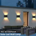 Solar Wall Lamp Outdoor Waterproof Solar Powered Light UP and Down Illuminate Home Garden Yard Decoration Outside Sunlights. 