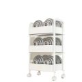 New Trolley Rack Kitchen Floor Bedroom Multi-Layer Baby Snacks Mobile Bathroom Bathroom Storage Storage Rack. 