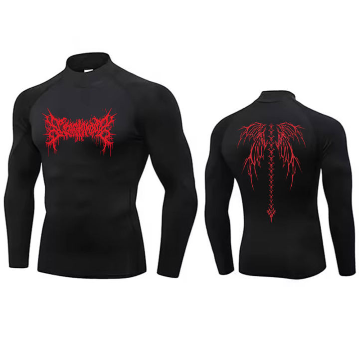 Y2K%20Men's%20Turtleneck%20Compression%20Shirt%20Quick%20Gym%20Fitness%20Dry%20Rash%20Guard%20Hight%20Neck%20Muscle%20Athletic%20Bodybuilding%20Shirts%20Summer%20-%20Image%204