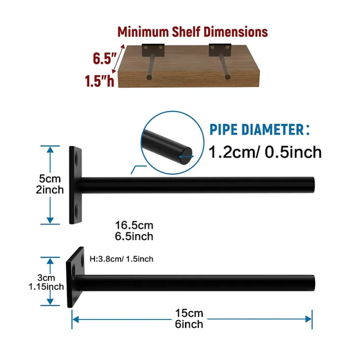2/4/6%20Pack-6%20inch%20Floating%20Shelf%20Bracket,%20Hidden%20Brackets%20for%20Wood%20Shelf%20-%20Image%202
