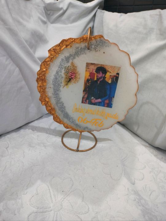 resin plaque with stand, resin birthday plaques, resin anniversary plaques, birthday unique gift 10 inches and 5 inches