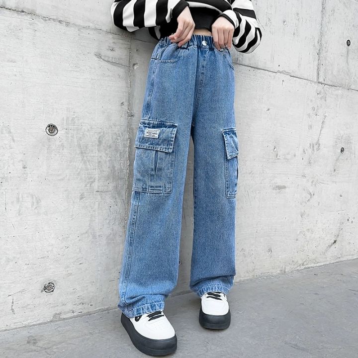 3-12%20Years%20Girls%20Denim%20Pants%20Teenager%20Wide%20Leg%20Pants%20Children%20Trousers%20Spring%20Autumn%20Star%20Pattern%20Girls%20Jeans%20New%20Kids%20Clothes%20-%20Image%203