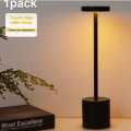 Rechargeable Led Night Light Desk Lamps 3 Color With Touch Sensor Metal Table Lamp Outdoor Dining Lamp For Restaurant Hotel Bar Bedroom Decor Light Retro Portable Bedside Lamp For Room Decor. 