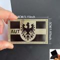 IR Reflective Patches Camouflage Flag of The UK,Spain,France,Germany,and Other Countries,Military Tactical Badge Fabric Applique. 