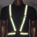 1 Pc Highlight Reflective Straps Night Running Riding Clothing Vest Adjustable Safety Vest Elastic Band For Adults And Children. 