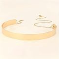 Classic Golden Metal Belt Trendy Adjustable Waist Chain Elegant Dress Girdle Body Jewelry For Women Daily Use. 