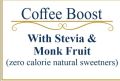 Coffee Boost Coffee Taste Enhancer with sugar free zero calorie sweetners twelve herbs i.e Green & Black Cardomon, Ginger, Cinnamon, Clove, Black Pepper, Cinomon, Misri, Mulathi, Jaiphal, Soonf, Tulsi, Pink Himalayan Salt, Stevia Erythrotol Monk Fruit. 